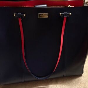 Vintage Kate Spade Annelle Arbour Hill 
red/ navy tote
